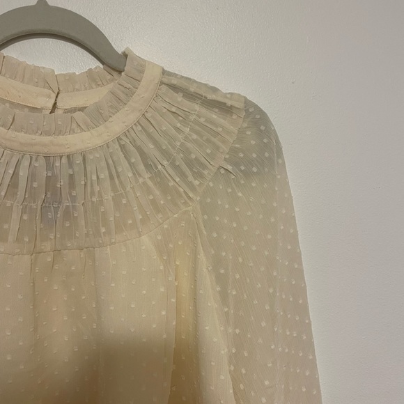 Loft size L cream blouse - Picture 2 of 5